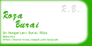 roza burai business card